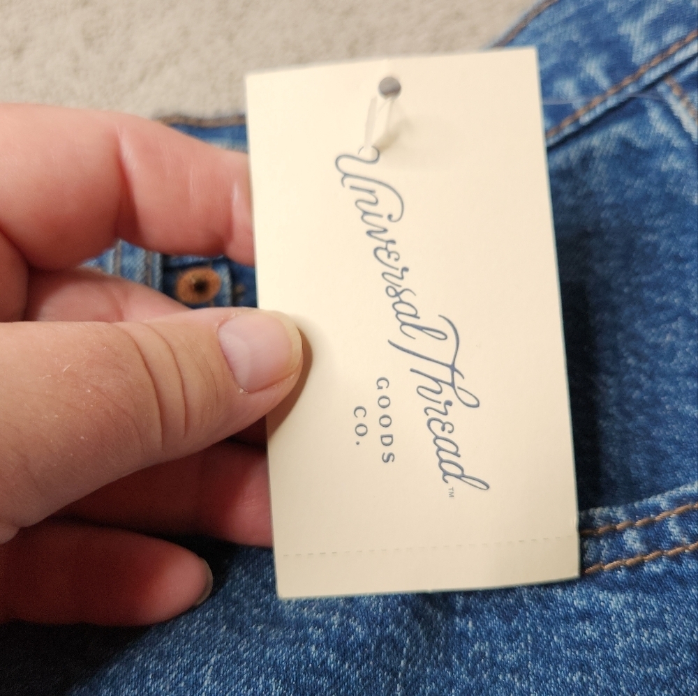 Women's A-Line Midi Denim Skirt - Universal Thread Medium Wash 4 - Picture 11 of 16